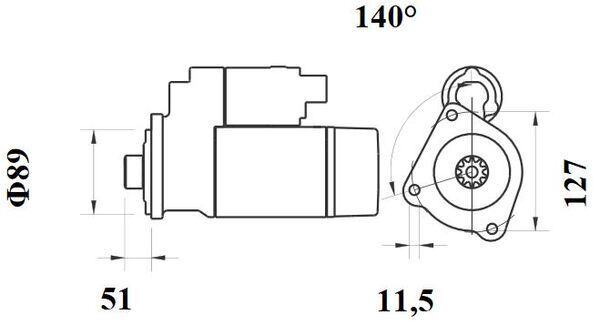 Product Image - Startmotor / starter - MS769 - MAHLE