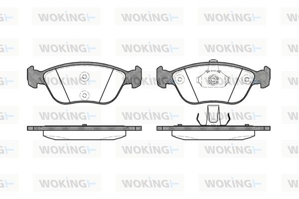 Комплект гальмівних накладок, дискове гальмо, Woking P6223.00