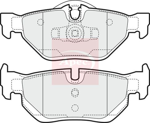 APEC Brake Pad Set, disc brake PAD1447