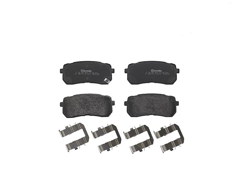 Piduriklotsi komplekt, ketaspidur, BREMBO P 30 035