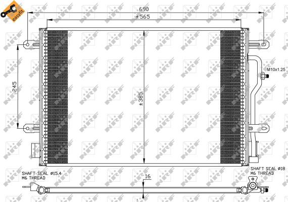 NRF 35465 Condenser, air conditioning