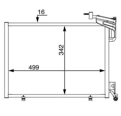 Product Image - Condensor, airconditioning - AC21000S - MAHLE