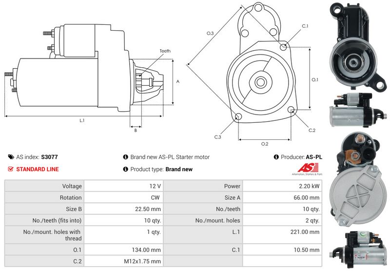 AS-PL S3077 Starter