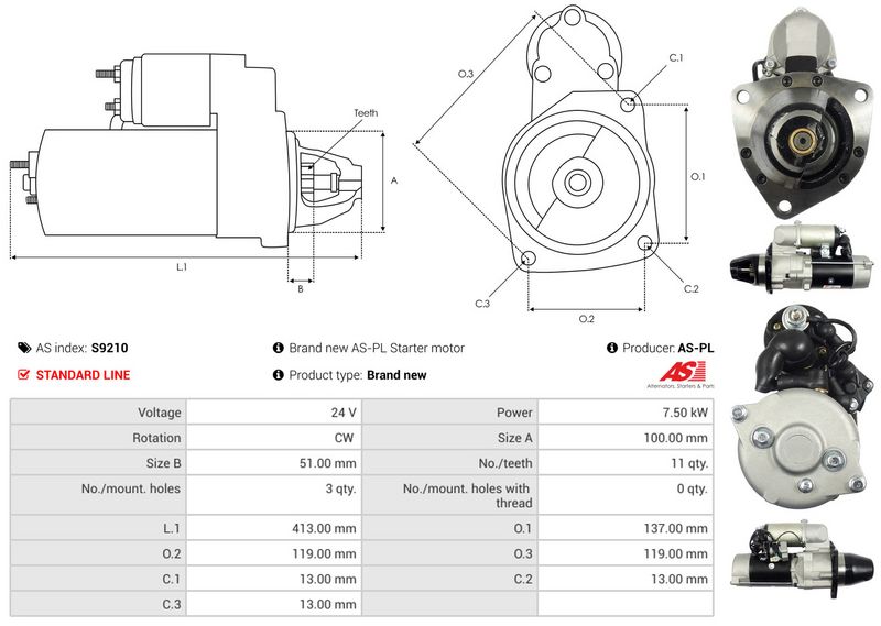 AS-PL S9210 Starter
