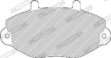 FERODO FVR701 Brake Pad Set, disc brake