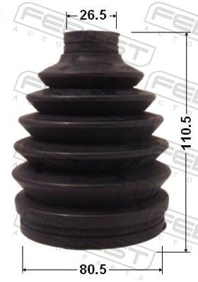 FEBEST 0217P-J1016 Bellow Kit, drive shaft