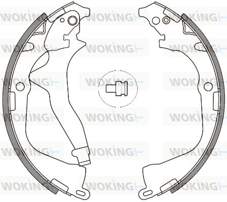 Комплект гальмівних колодок, Woking Z4648.00