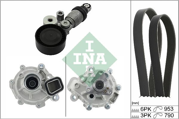 Schaeffler INA Vízszivattyú + bordásszíjkészlet 529 0371 30