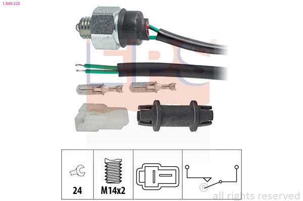 Перемикач, ліхтар заднього ходу, Eps 1860225