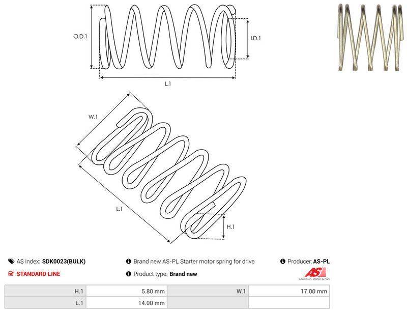 AS-PL SDK0023(BULK) Repair Kit, starter