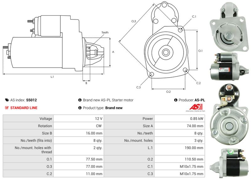 AS-PL S5012 Starter