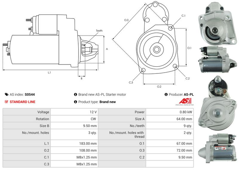 AS-PL S0544 Starter
