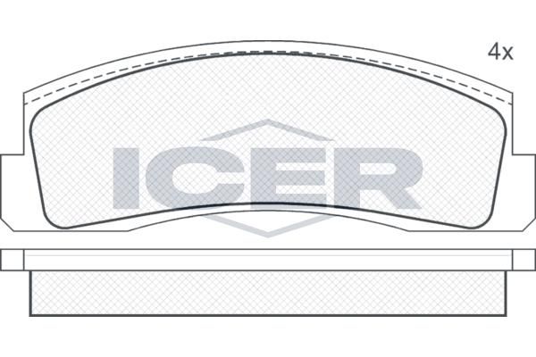 ANDEL 180269 Brake Pad Set, disc brake