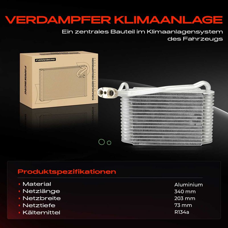 Frankberg 5481FB0048833 Evaporator, air conditioning