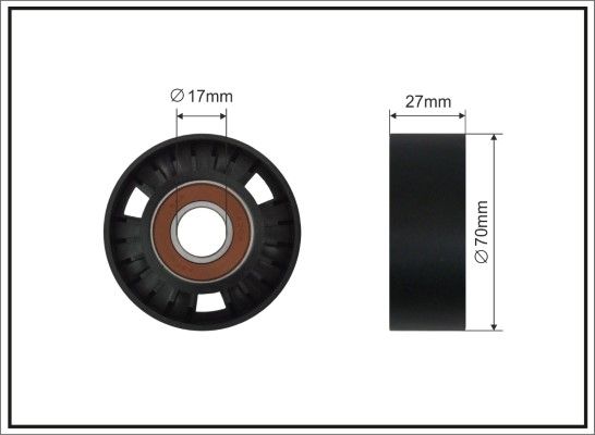 Натяжний ролик, поліклиновий ремінь, Caffaro 500529SC