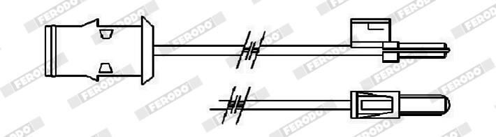 Výstražný kontakt, opotřebení obložení FAI106