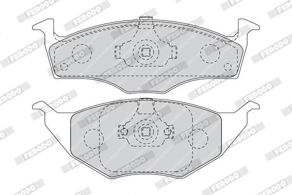 FERODO FDB1517 Brake Pad Set, disc brake