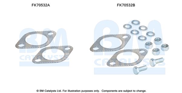 BM CATALYSTS szerelőkészlet, kipufogócső FK70532