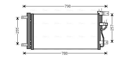 AVA QUALITY COOLING kondenzátor, klíma OLA5612D