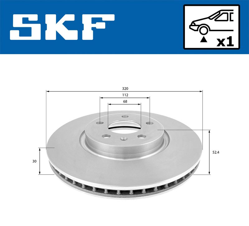 SKF VKBD 80178 V1 Brake Disc