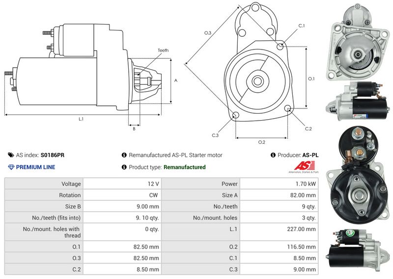 AS-PL S0186PR Starter
