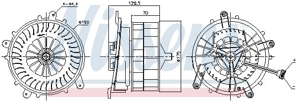 Компресор салону, Nissens 87789