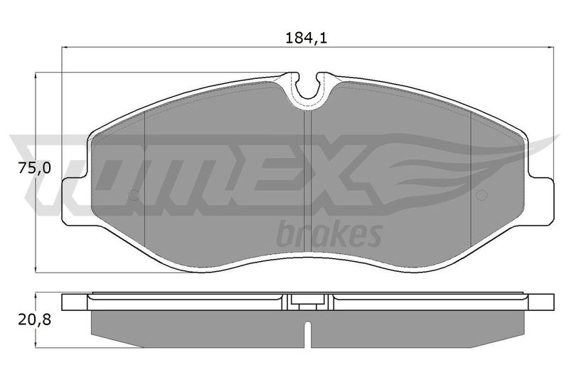 TOMEX Brakes fékbetétkészlet, tárcsafék TX 18-12