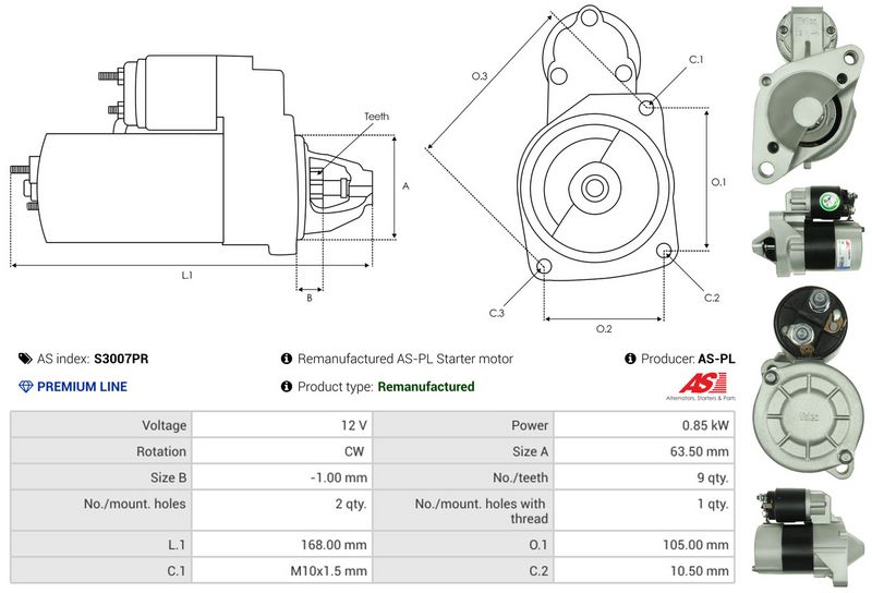 AS-PL S3007PR Starter
