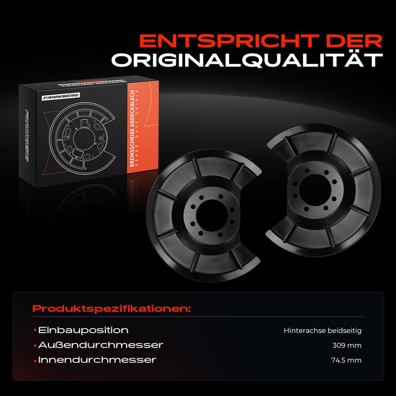 Frankberg 5481FB0032561 Splash Guard, brake disc