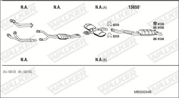 WALKER Išmetimo sistema