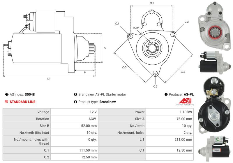 Starter, AS-PL S0048