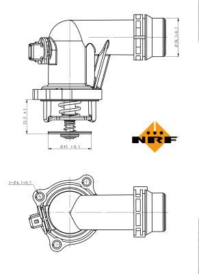 NRF 725001 Thermostat, coolant