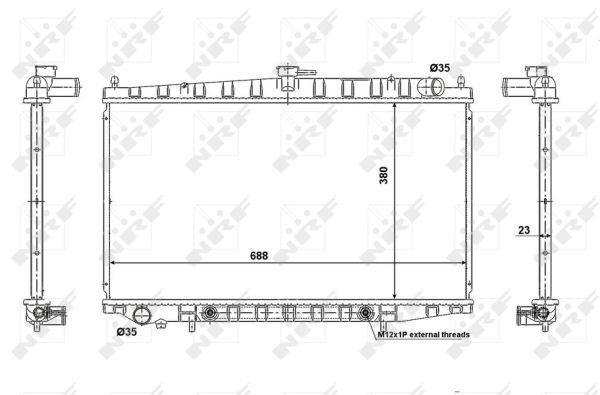 NRF 56079 Radiator, engine cooling