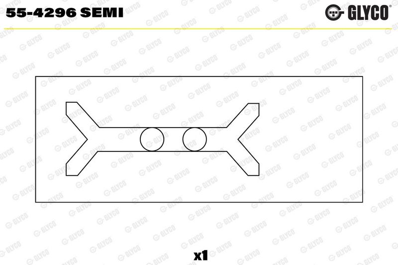 Coussinet+palier+bielle GLYCO 55-4296 SEMI