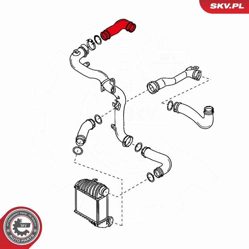 ESEN SKV 24SKV043 Charge Air Hose