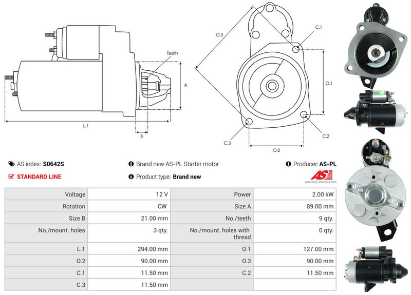 AS-PL S0642S Starter