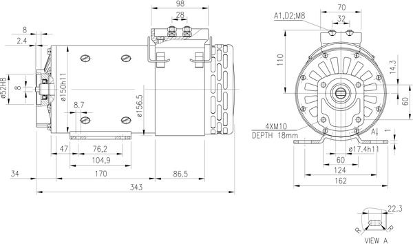 Product Image - Elektromotor - MM110 - MAHLE