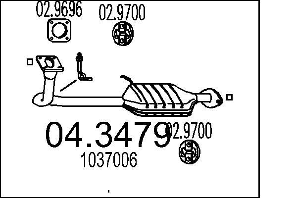MTS katalizátor 04.3479