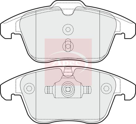 APEC Brake Pad Set, disc brake PAD1503