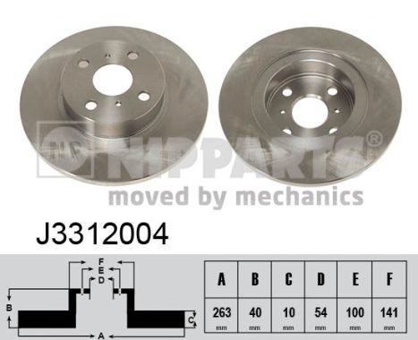 NIPPARTS féktárcsa J3312004