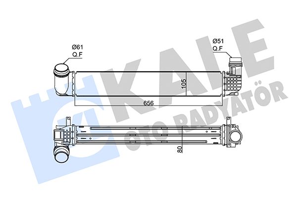 KALE RENAULT интеркуллер Grand Scenic III, Megane III 1.9dCi/2.0TCe