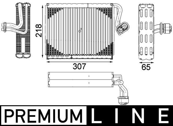 Випарник, система кондиціонування повітря, Mahle AE122000P