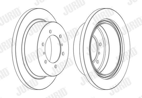 Гальмівний диск, Jurid 562380JC-1