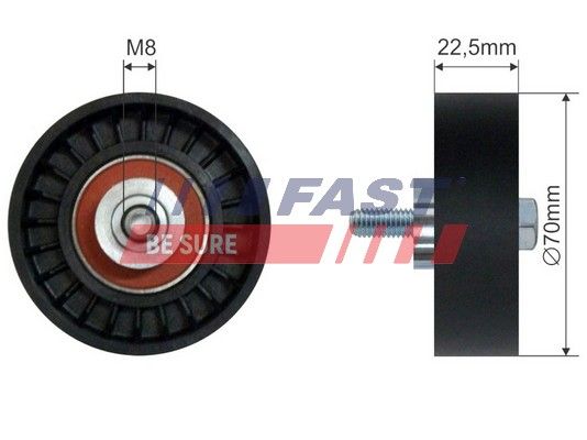 Натяжний ролик, поліклиновий ремінь, Fast FT44550