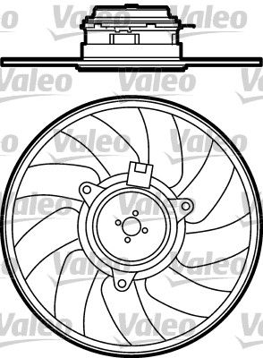 VALEO ventilátor, motorhűtés 696079