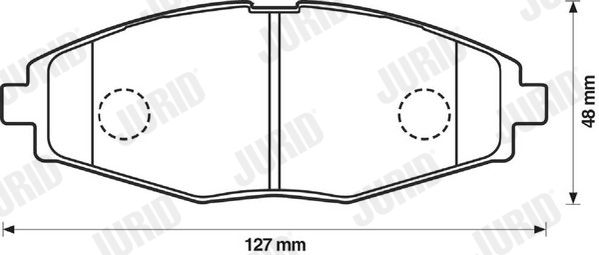 JURID 572402J Brake Pad Set, disc brake