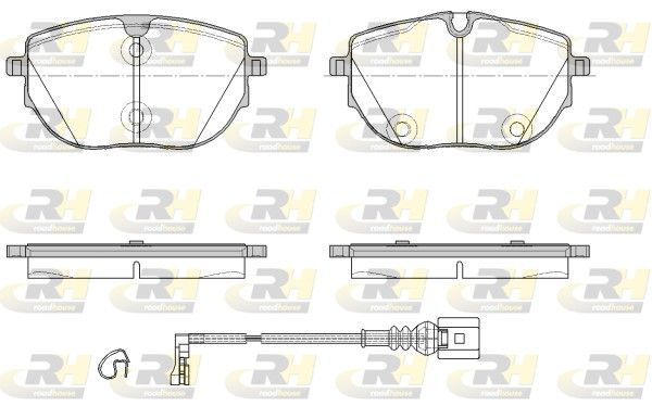Комплект гальмівних накладок, дискове гальмо, Roadhouse 21920.01