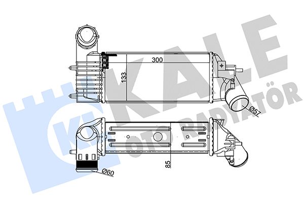 KALE CITROEN інтеркулер C5 I,II,Peugeot 406,607 2.0/2.2HDI