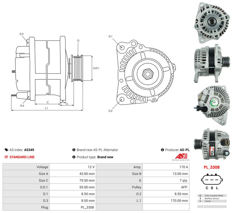 AS-PL A5349 Generatorius