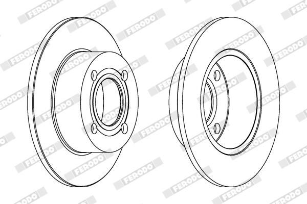 FERODO DDF128C Brake Disc